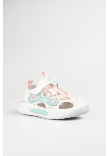 Vicco Rocket Işıklı Kız Okul Öncesi Beyaz Sandalet Beyaz