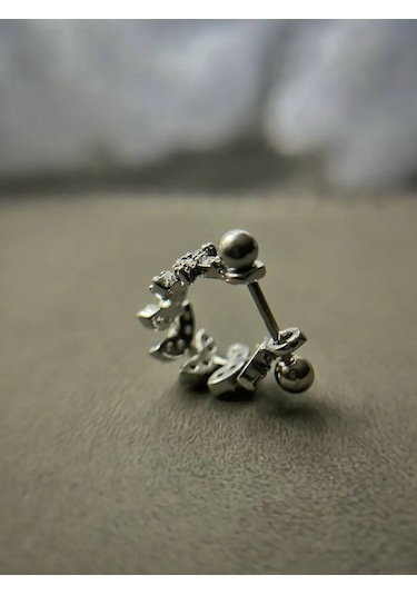 Hok's Love Kulak Kılavuzu, Merkez Damar, Helix, Labret İçin Piercing Halka Çubuğu 167156186 Gri