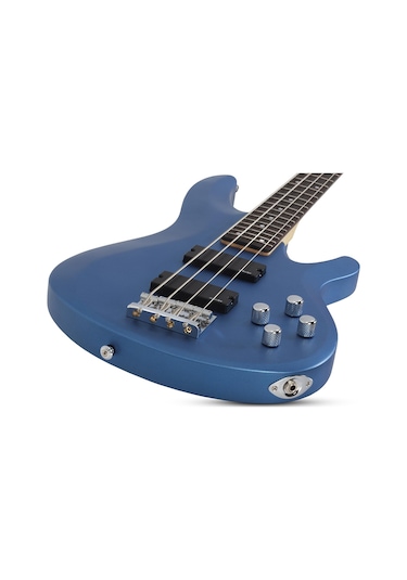 Schecter C-4 Deluxe Bas Gitar Satin Metallic Blue