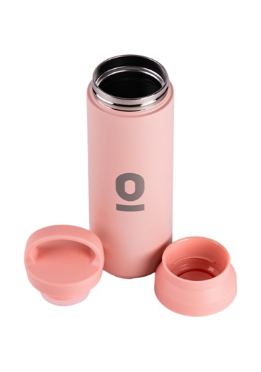 Pembe Tutacaklı Paslanmaz Çelik Termos No:132 500 Ml Vakumlu Sızdırmaz Termos