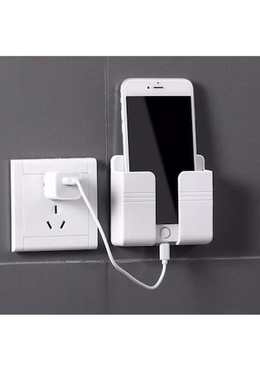 Duvara Yapışan Telefon Kumanda Tutucu  Aparat
