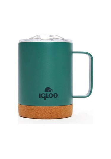 Çelik Mug Termos - Igloo - Cork - 350ml - Yeşil - 205696 Çok Renkli