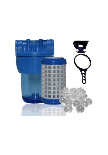 Sufil Sayaç Filtresi Yıkanabilir Kartuşlu Ve Siliphoslu(Kireç Önleyici ) 3/4 Giriş Çıkış