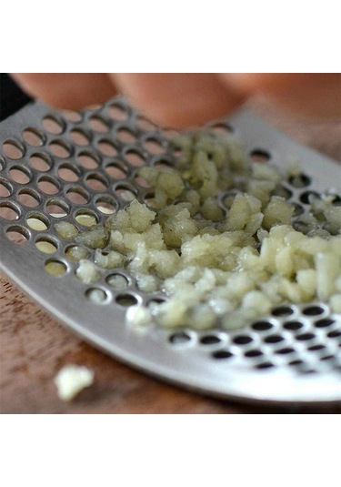 1 Adet Paslanmaz Sarımsak Presi Ev Manuel Sarımsak Presi Cihazı Mutfak Presi Sıkacağı Zencefil Sarımsak Araçları Mutfak Aksesuarları