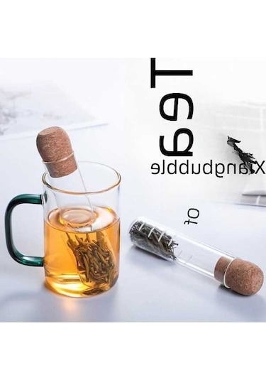 Besthome1 Ev Kullanıma Yüksek Sıcaklığa Dayanıklı Kreatif Borosilikat Cam Çay Filtresi, Evde Ve Kafelerde Kullanım İçin Şeffaf