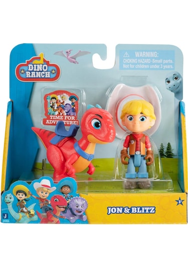 Dino Ranch 2'li Figür Paketi - Jon ve Blitz