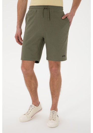 U.s. Polo Assn. Erkek Koyu Haki Şort Örme 50305933-vr111 Koyu Haki