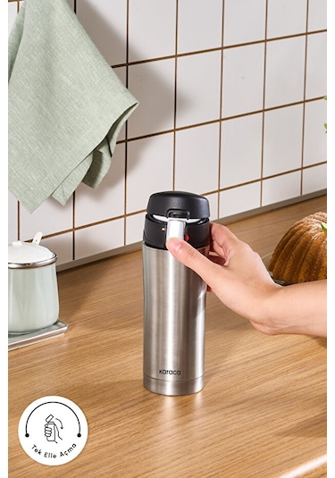 Karaca Pluton Çelik Sızdırmaz Termos Inox 450 ml