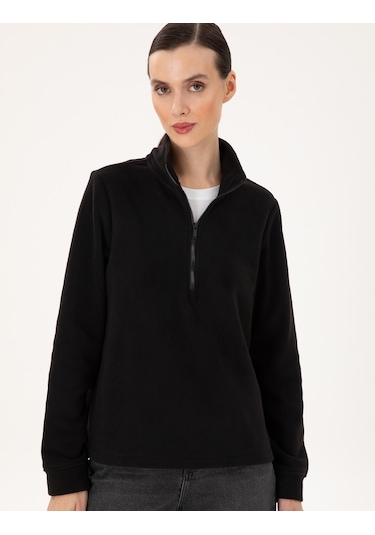 Pierre Cardin Kadın Siyah Sweatshirt 50300846-vr046 Siyah