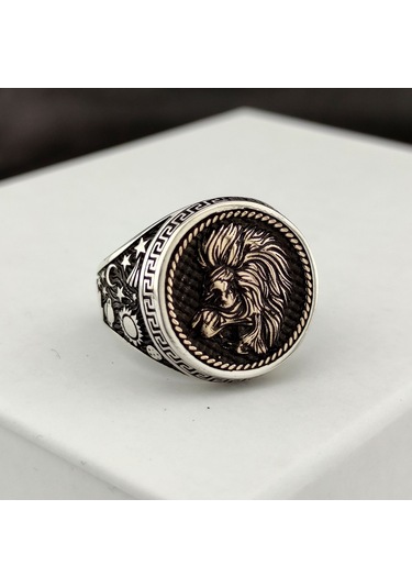 Fkgümüş 925 Ayar Gümüş Aslan Burcu Yüzük