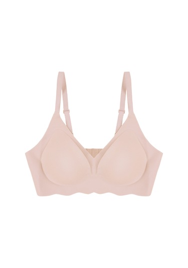 Balensiz Lazer Dikişsiz Görünmez Çıkarılabilir Pedli Sütyen Ten