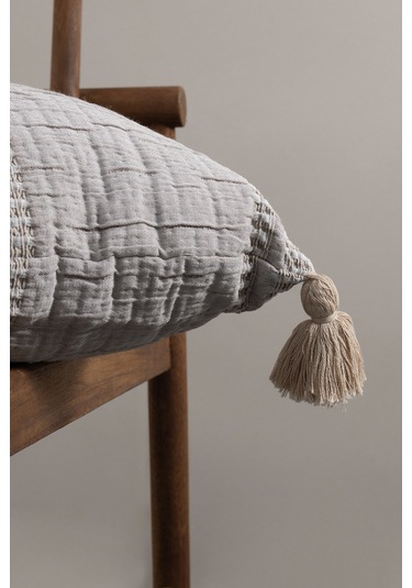 Koza Home Assos Bej Taş Yıkama Yastık 50x50 5039