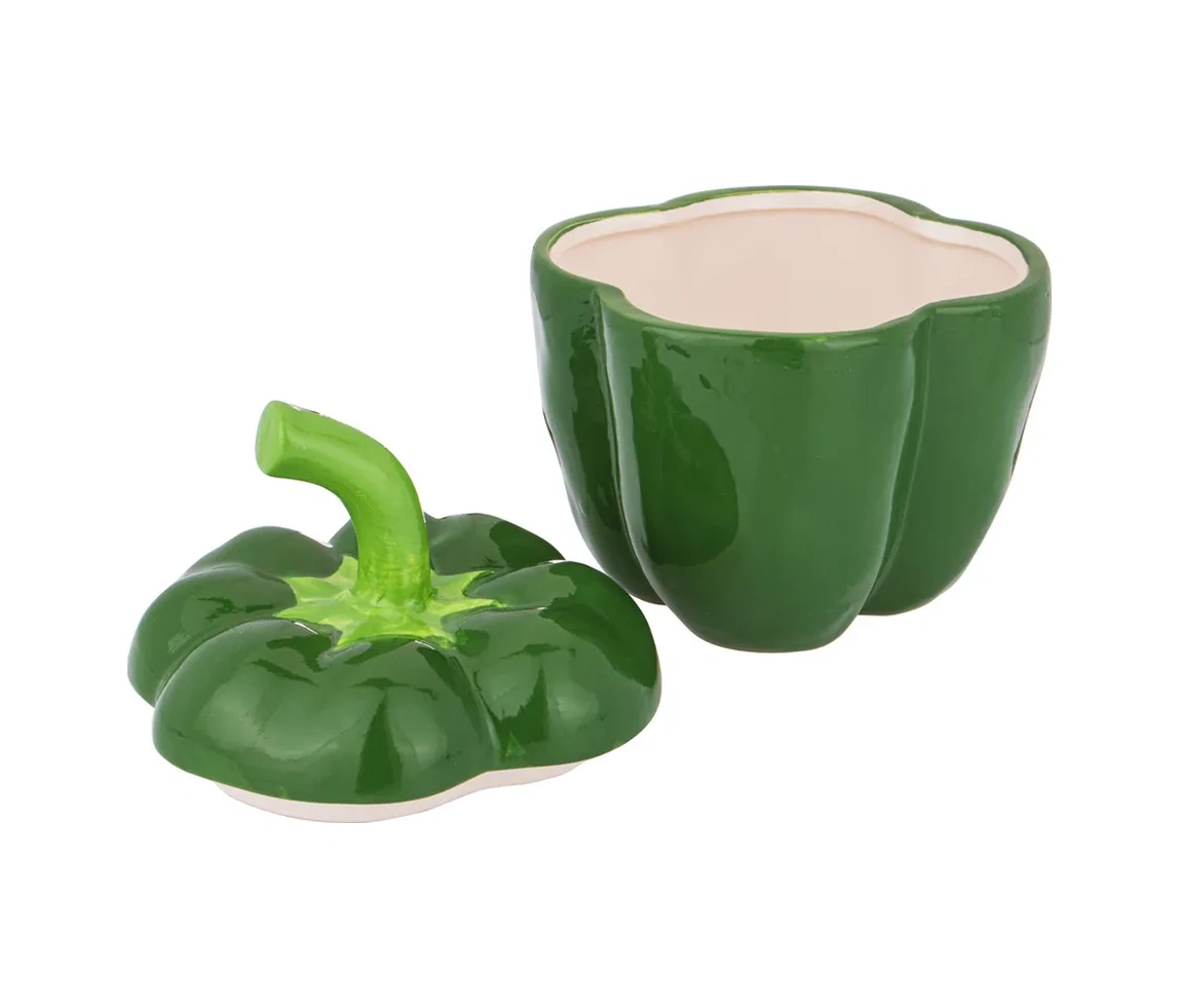 Agness Fırında Pişirme İçin "biber" Şeklinde 730 Ml Kapaklı Kap 161676696 Yeşil