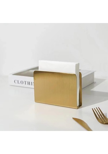 Shineyee Altın Renkli Çelik Kağıt Havlu Tutucu, Masa Ve Mutfak Tezgahı İçin Serbest Duran Servis Kağıdı Dağıtıcı Altın