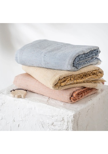 Ecocotton Melinda Terra %100 Organik Pamuk Müslin Bebek Yatak Örtüsü Turuncu