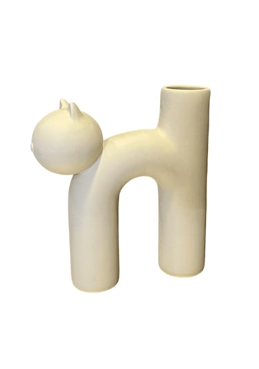 Seramik Kedi Vazo Vz262-7