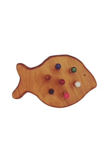 Boncuk Dizme Oyunu Ahşap Balık