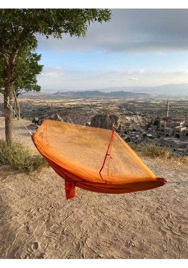 Camp And Map Cibinlikli Hamak 175 Kg Taşıma - Turuncu Turuncu