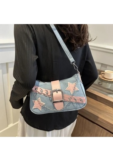 Novahub Çok Renkli Sütyen Üzeri Süt Koltuk Altı Çantası Kadın Moda Omuz Çantası Çok Renkli