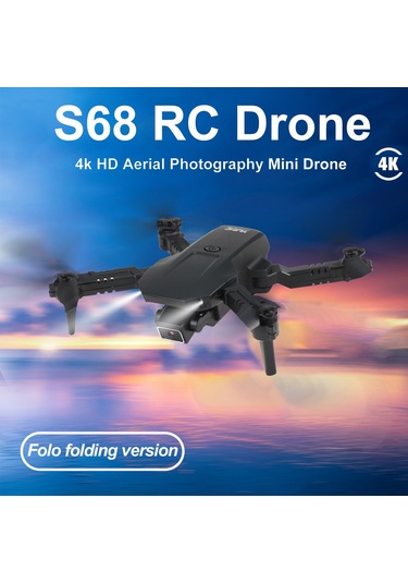 Honmex S68 Mini Katlanabilir İha - 4k Kameralı, Çift Pil, Yerçekimi Sensörü, İzleme Uçuşu, Çok Fonksiyonlu Drone