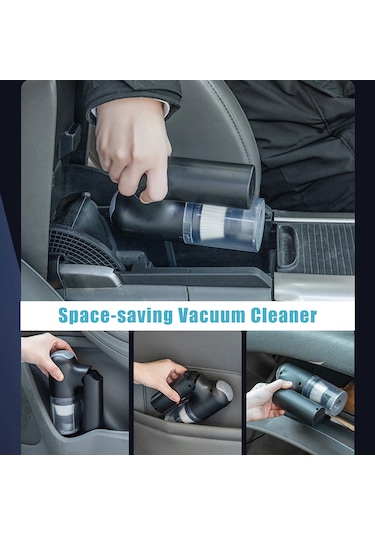 Suofeng El Fırçaslı, Geniş Ağızlı El Tipi Süpürge - 6000pa Güçlü Emme, 3.9m Kablolu, Katlanabilir, Araç/ev/ofis Temizliği İçin, Kedi Kumu Ve Tüy Temizleyici