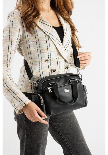 Elit 25ksnm1422c Kadın Omuz Çantası Siyah Siyah