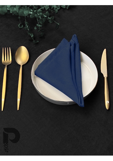 Uzay Mavisi Kumaş Peçete Daily Serisi Kadife Görünümlü Uzay Mavisi Mavi