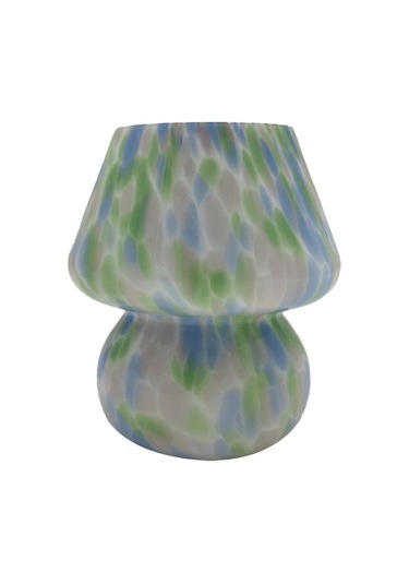 Agoodshop Masa Lambası Küçük Başucu Cam Yarı Saydam Masa Oturma Odası Için Abd Fişi Renkli