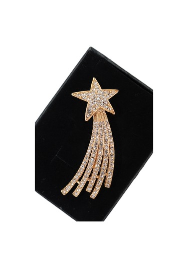 Gold Kayan Yıldız Broş. Yaka İğnesi Broş. Taşlı Broş. Gold Broş. Kadın Broş. Erkek Broş. Yıldız Broş Kırmızı