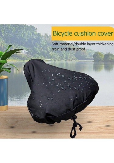 Dayanıklı Dış Mekan Toz Geçirmez Bisiklet Sele Kılıfı Yastık Kılıfı Bisiklet Sele Kılıfı Yağmura Dayanıklı Mavi
