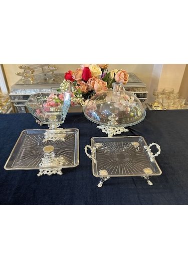 Alfafe Home 4 Parca Gümüş Set Gümüş