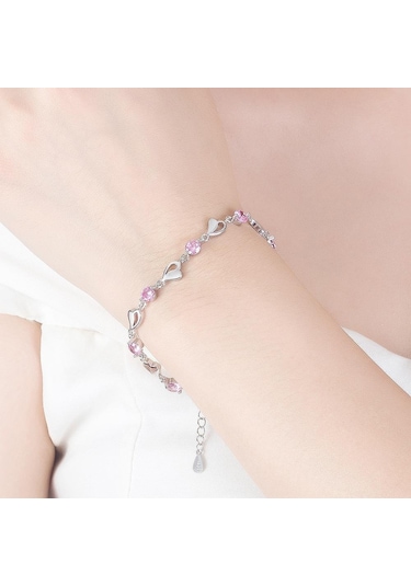 Mavi Mavi Kalp Bileklik İçi Boş Aşk Bilekliği Mavi