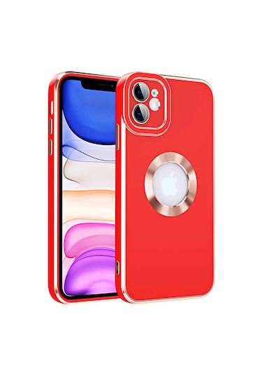 Xemu Apple Uyumlu iPhone 12 Kongo Kılıf-kırmızı Kirmizi