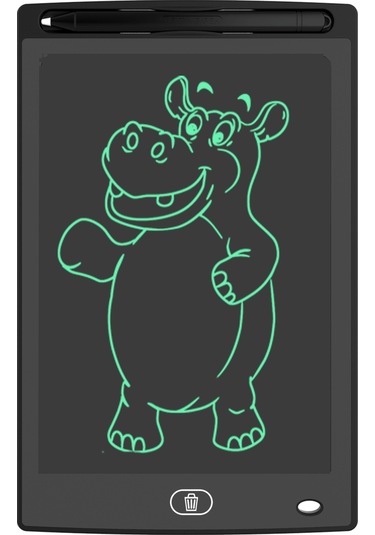 Snapbuy 8.5 İnç Lcd Çocuk Yazı Ve Çizim Tableti, Erken Eğitim Ve Uzaktan Öğrenim İçin El Yazı Tahtası Siyah