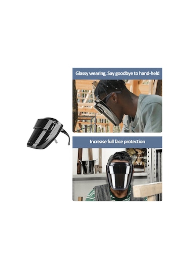 180 Geniş Görüşlü Pc Kaynak Maskesi Siyah S