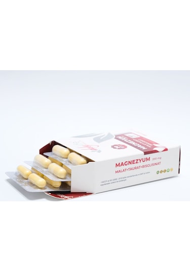 Magnezyum Malat+Taurat+Bisglisinat 30 DRcaps Kapsül