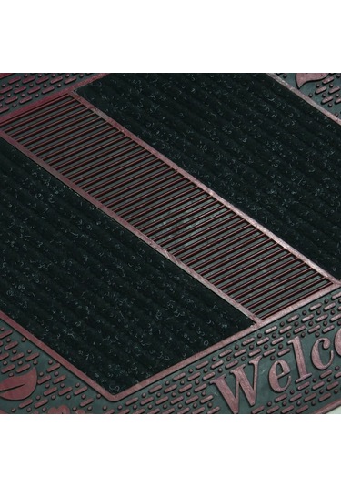 Welcome Yazılı Toz Tutma Özellikli Kauçuk Kapı Önü Paspası (507925237)