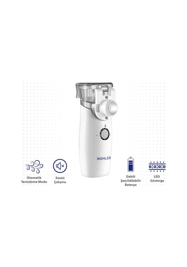 Wohler Taşınabilir Mesh Hava Makinesi Şarjlı Sessiz Nebulizatör