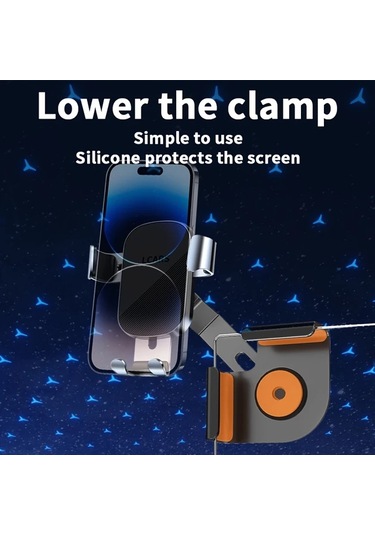 Honeybeeshop For Tesla Model 3 Y Siyah P10 Gümüş F20 Araba Ekran Telefon Tutucu Çok Açılı Döner Ayarlanabilir Uzunluk Ekran Hasarı Yok Kararlı Kaymaz