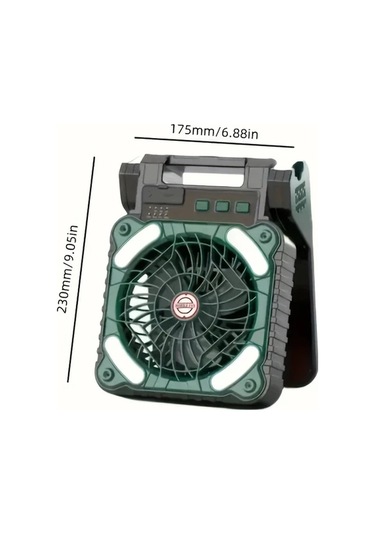 Motion003 Siyah Ev Gunes Elektrikli Fan Dijital Ekran Cep Telefonu Sarj Kamp Aydinlatma Buyuk Kapasiteli Pil Omu