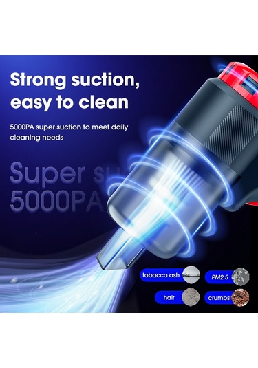 Cbtx Carsun C3088 Şarj Edilebilir Araba Ev Elektrikli El Süpürgesi Yüksek Güçlü Kablosuz Elektrikli Süpürge