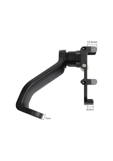 Gub Pro2 Alüminyum Alaşımlı 360 Derece Dönen Motosiklet Telefon Tutucu Siyah Siyah