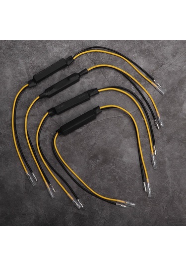 Springsun 12v-24v 20w Motosiklet Led Dekoder, Led Lambalar Yükleyince İşaret Işıkları Hızlı Yanma Sorunu Çözücü, 4 Adet Paket