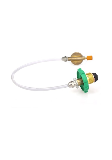 Yifomall Bakır & 43 Pu Malzeme 31.5cm Uzunluklu Dışarıda Kullanım Gaz Tankı Doldurma Valfi - Ek Düz Tank Almaya Gerek Yok Çok Renkli