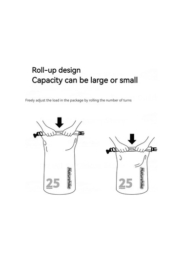 Naturehike Rafting Su Geçirmez Çanta Kuru Islak Ayrı Omuz Çantası Açık Hava Yüzme Paketi, Renk: 25l Sarı Sarı