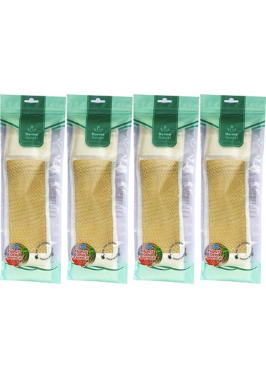 Derma Naturel Palmiye Örme İpli Banyo Kemeri 8 24cm 4 Lü Set