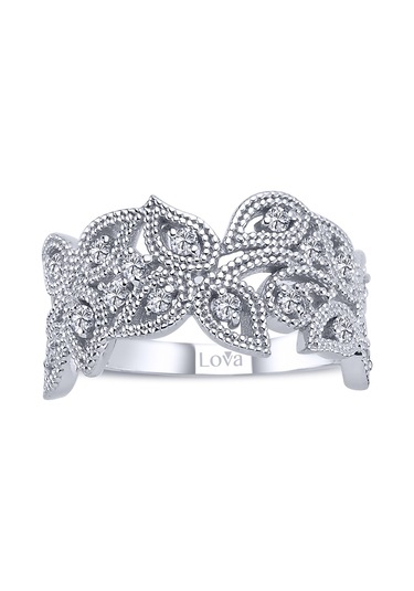 Lova Pırlanta Yaprak Desenli Yüzük - 1030211