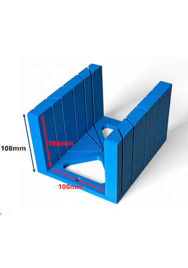Gönye Kutusu Büyük Boy - Abs Plastik - 10cm Kesim