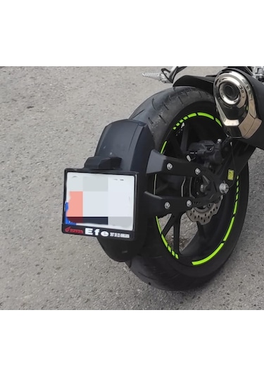 Honda CB250R Uyumlu Sıyırıcı Üzeri Işıklı Plakalık