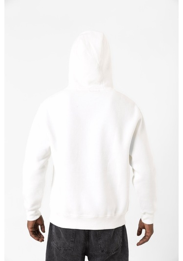 Top Gun Maverick Fly Like A Phoenix Beyaz Erkek 3ip Kapşonlu Sweatshirt Beyaz